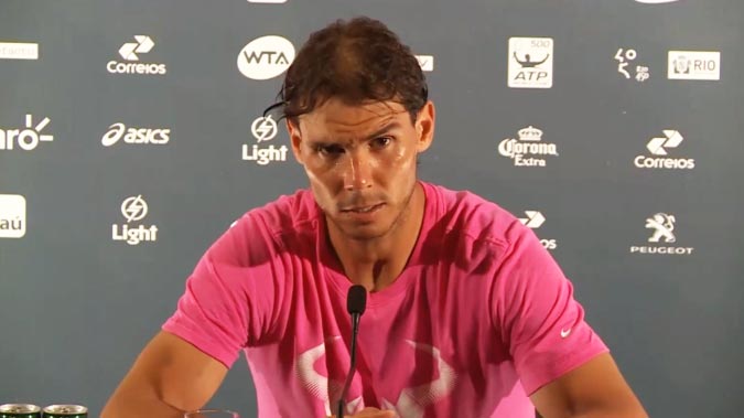 Rafael Nadal: Me canso antes de lo habitual, no se por que
