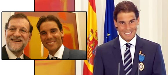 Rafael Nadal, Medalla de Oro al Merito en el Trabajo