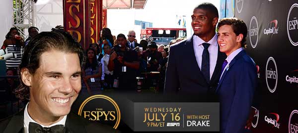 Rafa Nadal, Premio ESPY 2014 al Mejor Tenista