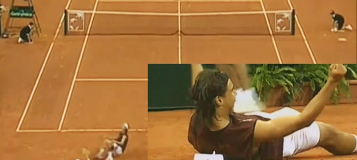 Imagen de archivo de los comienzos de la carrera de Rafa Nadal