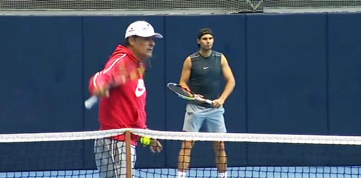 Rafa Nadal y Toni Nadal retomaron los entrenamientos a primeros de Diciembre como pre-temporada 2015