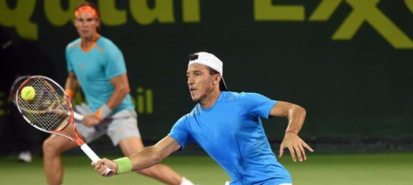 Rafa Nadal y Juan M�naco ganan en los cuartos de final en Doha 2015
