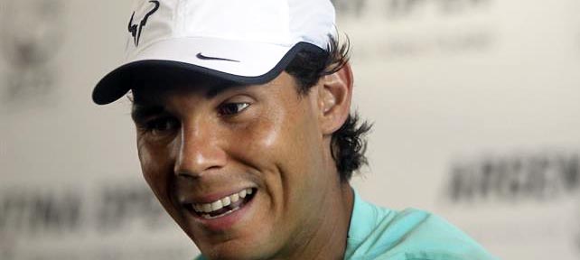 Rafael Nadal durante la rueda de prensa previo a su debut en el Argentina Open 2015