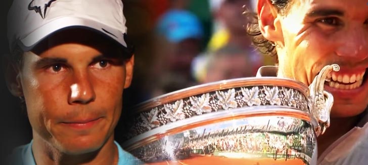 Rafael Nadal en un instante de la entrevista con Mats Wilander