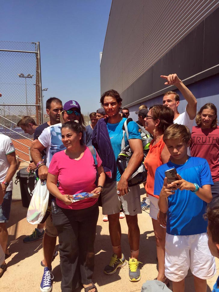 Rafa Nadal y Carlos Moy� entrenando juntos en Manacor - Julio 2015 - Pict.11