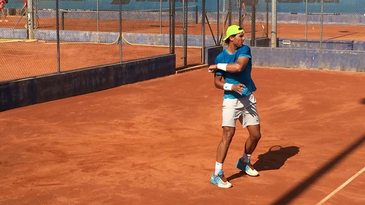 Rafa Nadal y Carlos Moy� entrenando juntos en Manacor - Julio 2015 - Pict.8