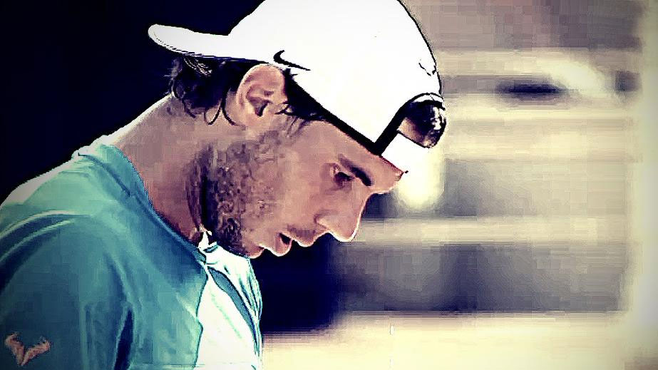 Rafa Nadal, durante uno de los duros entrenamientos en Manacor de este mes de Julio