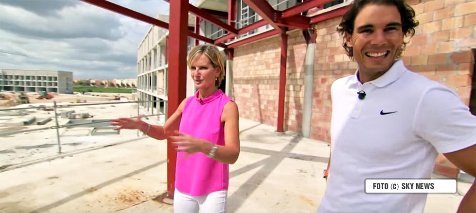 Sky Sports entrevist� a Rafa Nadal en las obras donde se construye su pr�xima academia